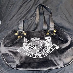 Large black vintage juicy couture bag